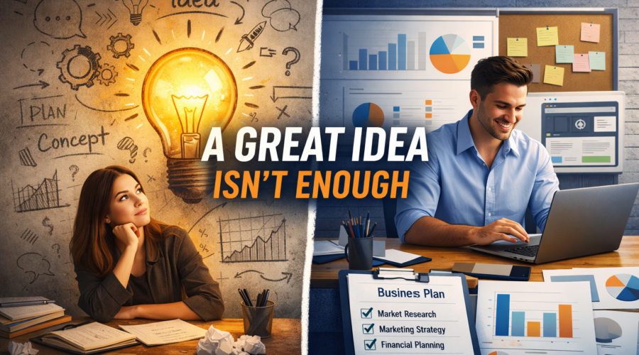 Just Because You Have a Business Idea Doesn’t Mean You Have a Business