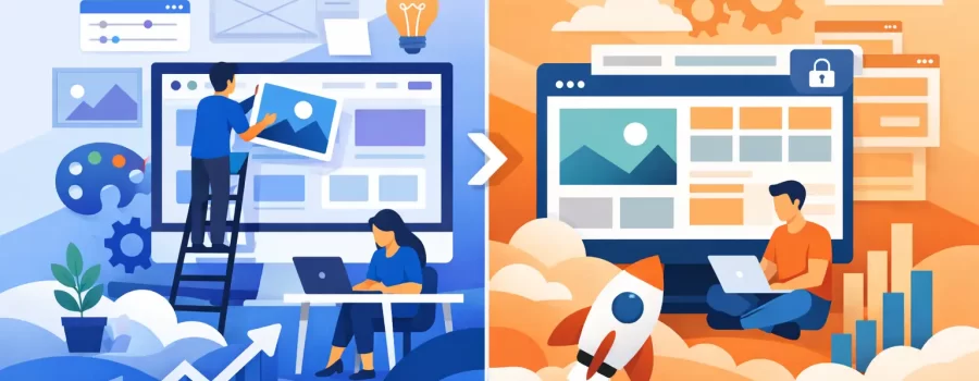 Custom Website vs Template Website for Growth