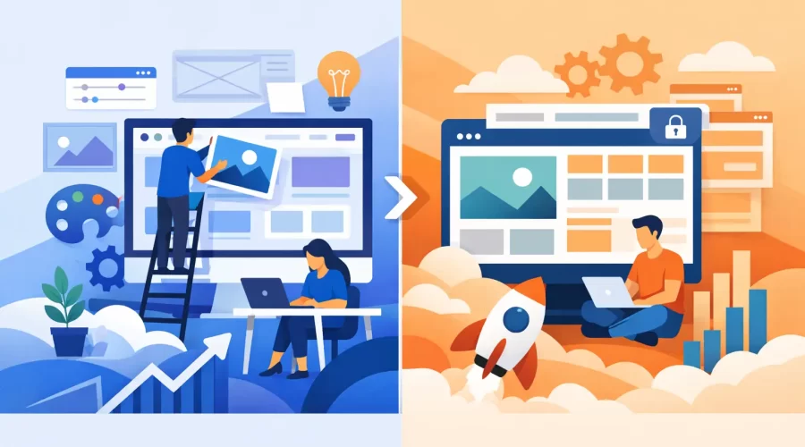 Custom Website vs Template Website for Growth